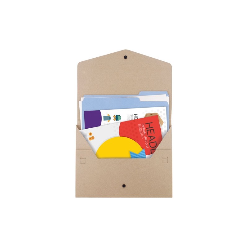 Porte-documents personnalisé en carton recyclé A4 - Glae