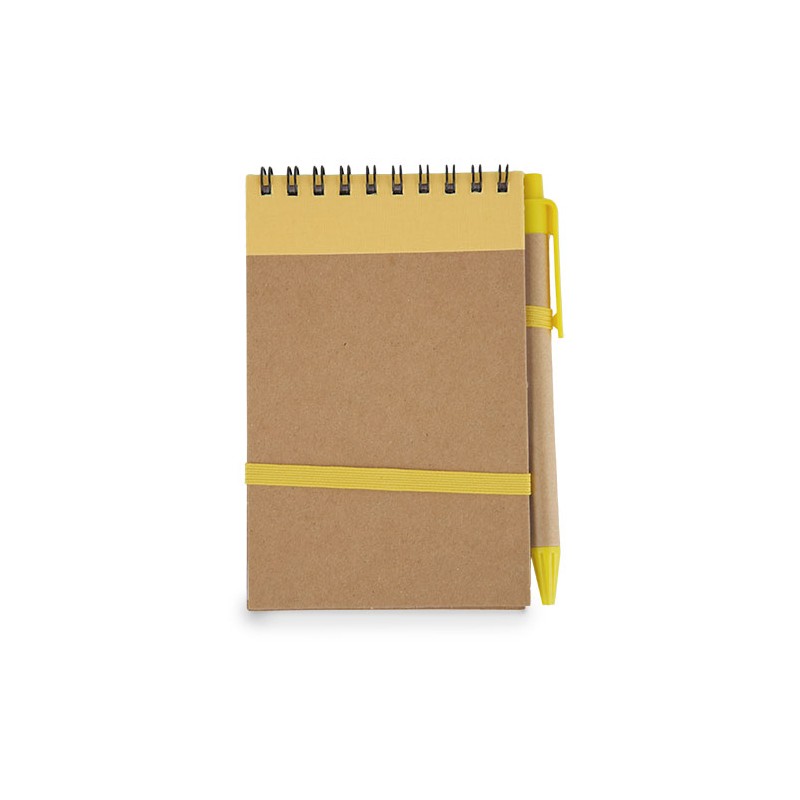 Cahier bloc notes et stylo en carton recyclé - Topcongres